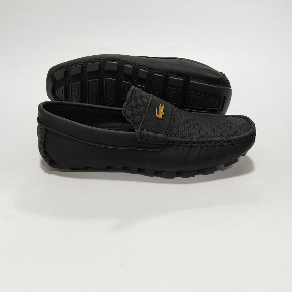 BCS - Mocasin REF 213 Negro pin  Metalico