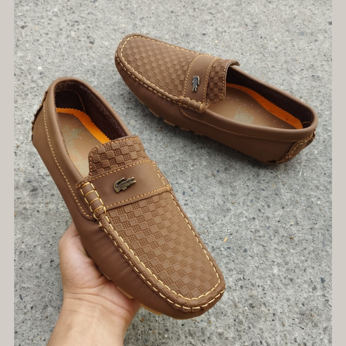 Mocasin Chocolate Costuras Miel 222