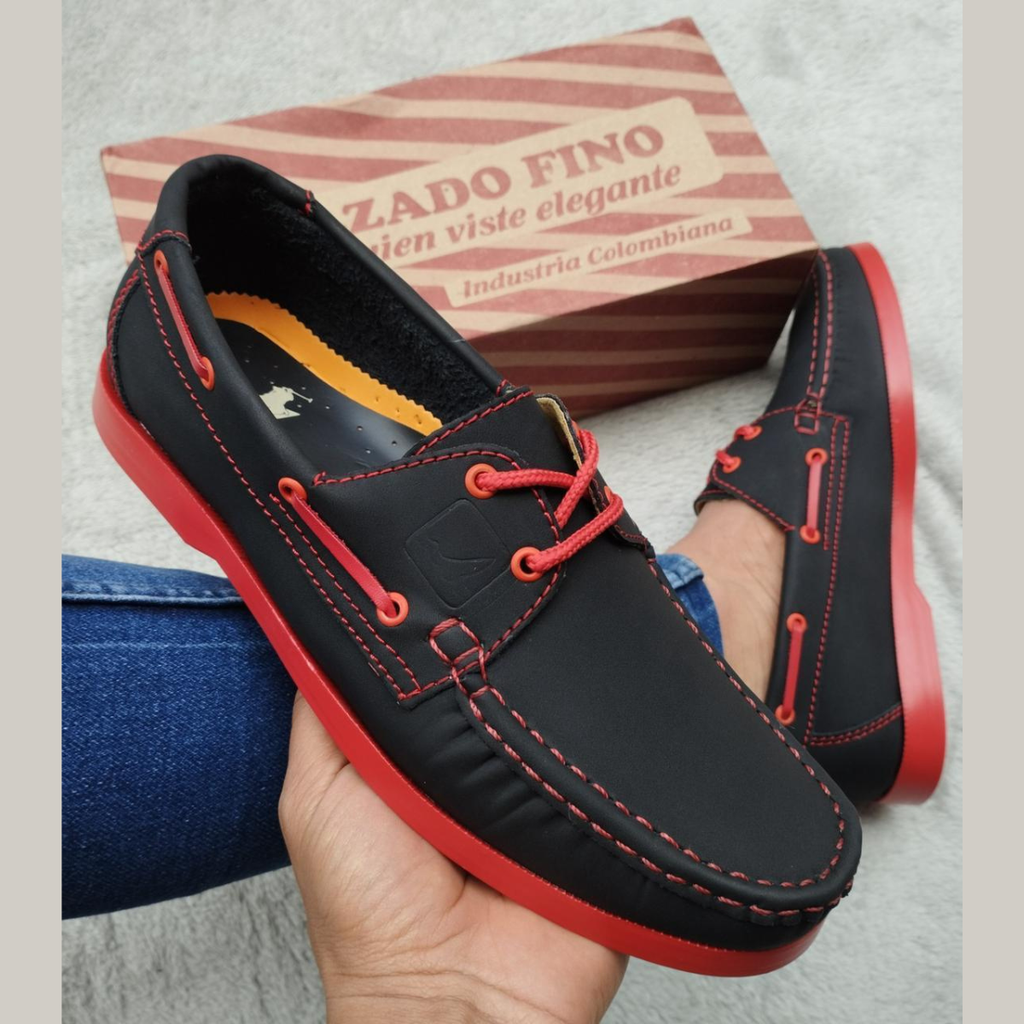 Apache Negro-Rojo 222